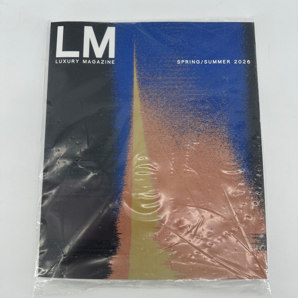 LM Luxury Magazine Spring Summer 2026 Abstract Cover New in Plastic Sleeve